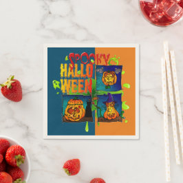 Guardanapo De Papel Spooky Halloween