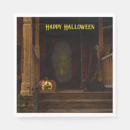 Guardanapo De Papel Spooky Haunted House Porch