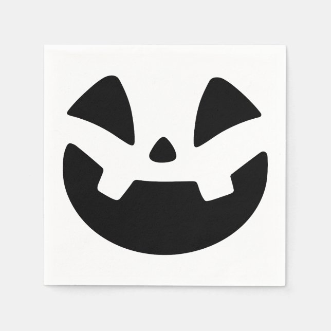 Guardanapo De Papel Spooky Jack-o'-Lanterna Silhouette Halloween Mug (Frente)