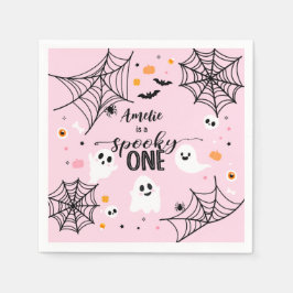 Guardanapo De Papel Spooky One Cute Ghost Pink Halloween