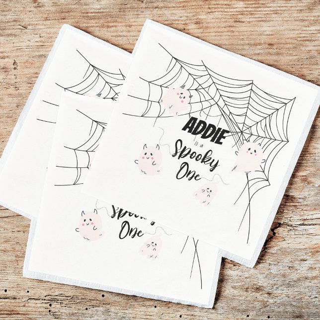 Guardanapo De Papel Spooky One | Halloween B Day Napkins | Fantasmas R (Criador carregado)