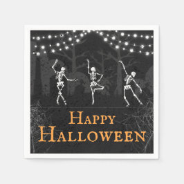 Guardanapo De Papel Spooky Skeletons Graveyard Halloween Party
