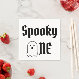 Guardanapo De Papel Spooky Um primeiro aniversario