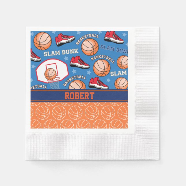 Guardanapo De Papel SPORTS Personalised Name Fan Patterno (Frente)