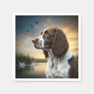 Guardanapo De Papel Springer Spaniel Dog por um Pond