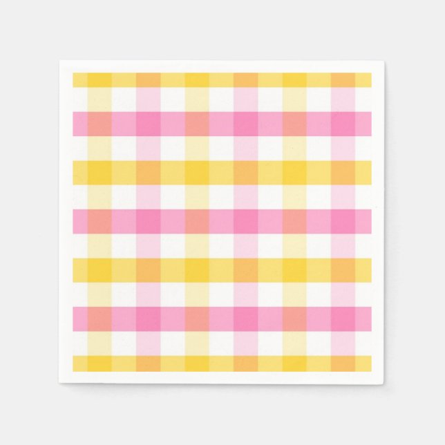 Guardanapo De Papel Springtime Gingham (Frente)