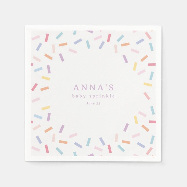 Guardanapo De Papel Sprinkles Baby Sprinkle (Frente)