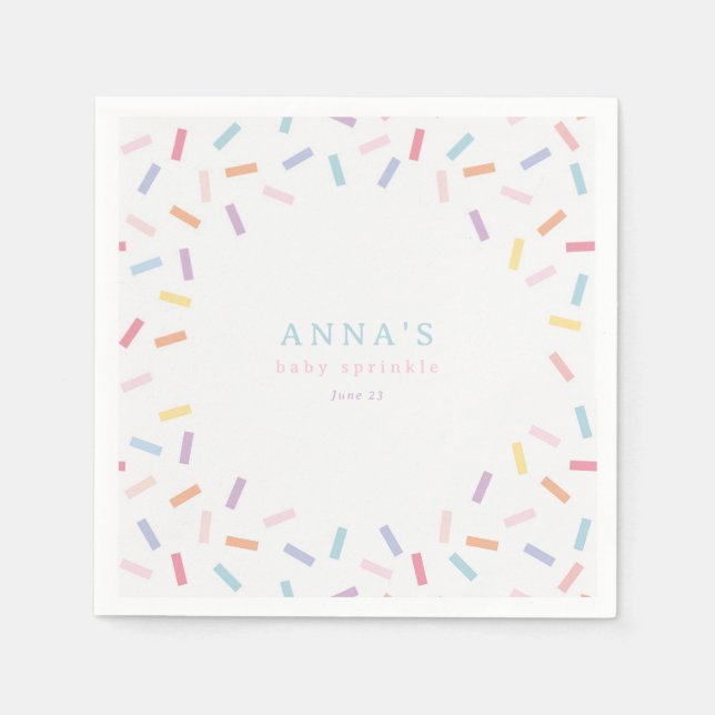 Guardanapo De Papel Sprinkles Baby Sprinkle (Frente)
