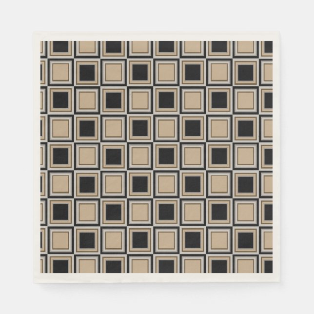 Guardanapo De Papel Squares pattern (Frente)