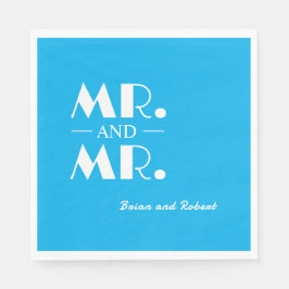 Guardanapo De Papel Sr. e Sr. LBGTQ Cocktail Personalizado Napkins