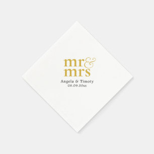 Guardanapo De Papel Sr. e Sra. Casamento
