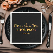 Sr. e Sra. Elegant Simple | Dourado negro