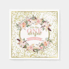 Guardanapo De Papel Srta. ONEMaravilhoso Birthday Napkin