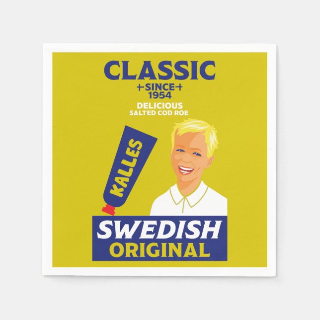 Guardanapo De Papel Ssmörgåskaviar Fish Kaviar (Frente)