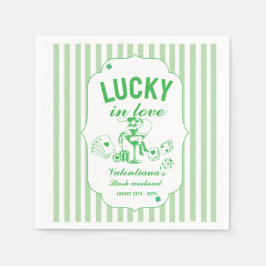 Guardanapo De Papel St patrcik lucky bachelorette in love party