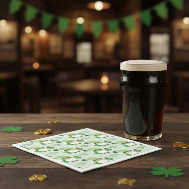 Guardanapo De Papel St. Patrick’s Day Gnome Napkins (Criador carregado)