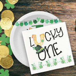 Guardanapo De Papel St Patricks Lucky One Horsfere and Shamrock Party
