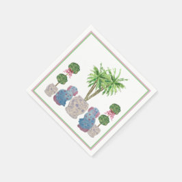 Guardanapo De Papel Staffordshire Dogs Chinoiserie Ginger Jar Jars