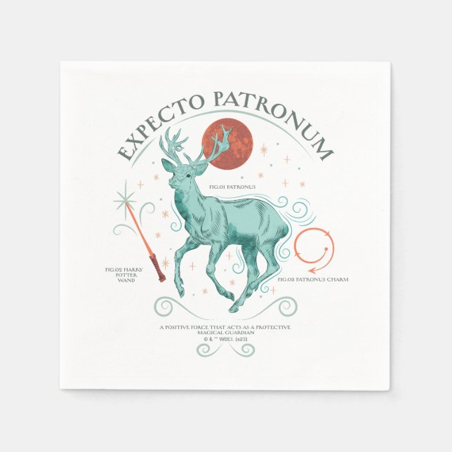 Guardanapo De Papel Stag Expecto Patronum Gráfico (Frente)