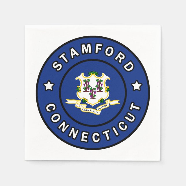 Guardanapo De Papel Stamford Connecticut (Frente)