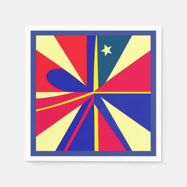 Guardanapo De Papel Star Patriotic Napkin (Frente)