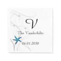 Starfish Azul com casamento de Silver Coral