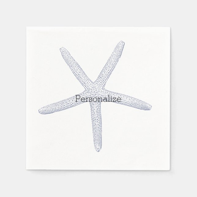 Guardanapo De Papel Starfish Beach (Frente)