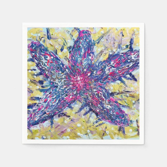 Guardanapo De Papel Starfish Cocktail Napkin (Frente)