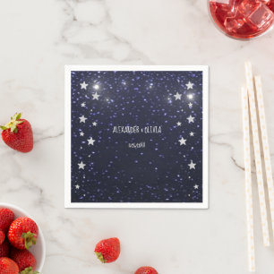 Guardanapo De Papel Starry Night Chá de panela Napkin