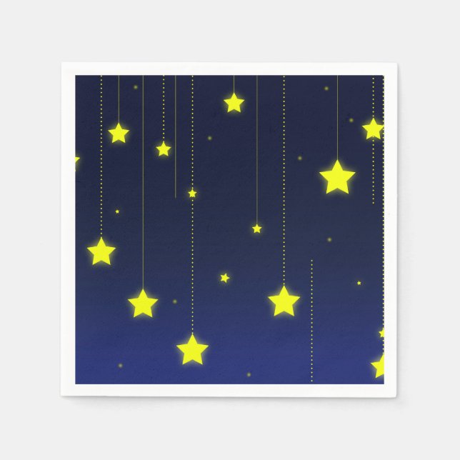 Guardanapo De Papel Starry Night Cocktail Paper Napkins (Frente)