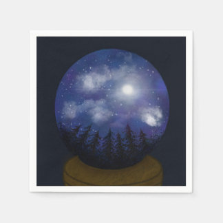 Guardanapo De Papel Starry Night Crystal Ball Napkin