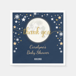 Guardanapo De Papel Starry Night Moon & Stars / Galaxy Twinkle Star