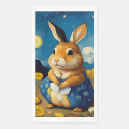 Guardanapo De Papel Starry Primavera Bunny Guest Towers