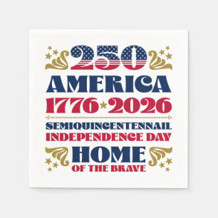 Guardanapo De Papel Stars Stripes 250º Aniversário da América