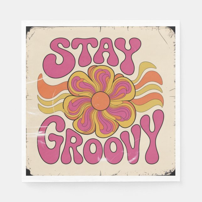 Guardanapo De Papel Stay Groovy (Frente)