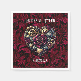 Guardanapo De Papel Steampunk Gothic Themed Casamento Personalizado
