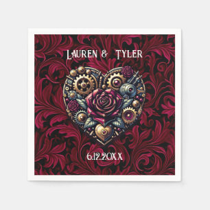 Guardanapo De Papel Steampunk Gothic Themed Casamento Personalizado