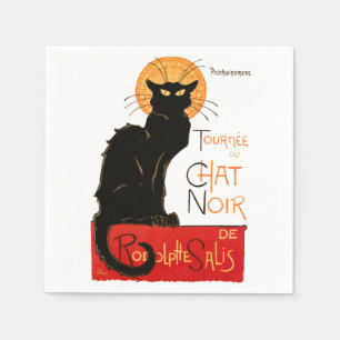 Guardanapo De Papel Steinlen Art Nouveau Arte Negra Francesa