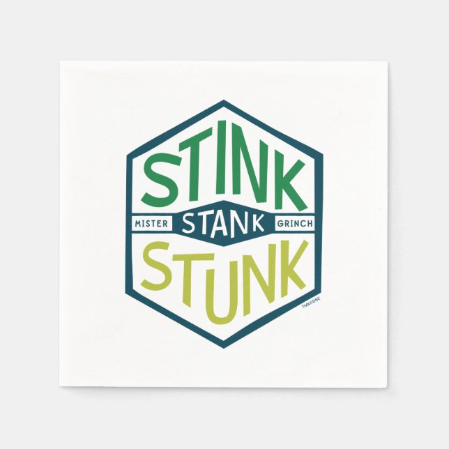 Guardanapo De Papel Stink Stank Stunk Badge (Frente)