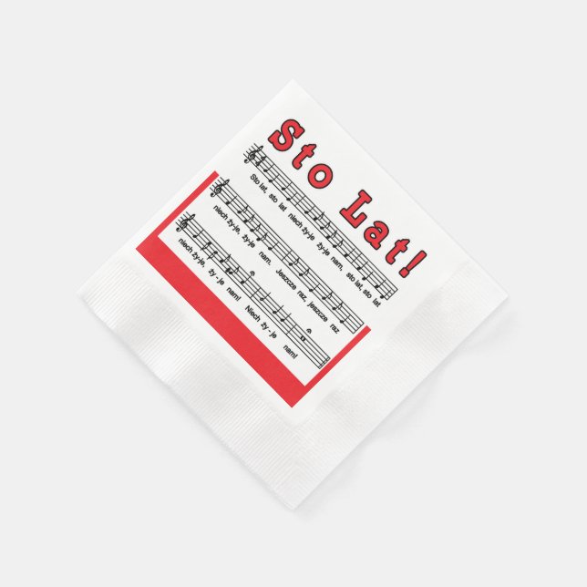 Guardanapo De Papel Sto Lat! Música (Canto)