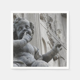 Guardanapo De Papel Stone Angel Cherub Gothic Napkins
