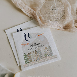 Guardanapo De Papel Stork Boho Baby Sprinkle Décor