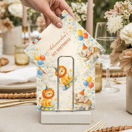 Guardanapo De Papel Storybook Circus Friends Birthday