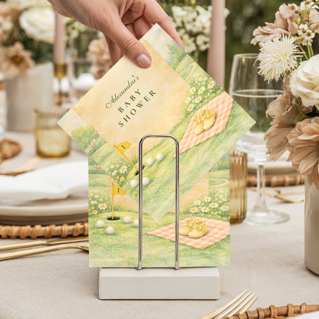 Guardanapo De Papel Storybook Golf Baby Shower (Criador carregado)
