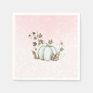 Guardanapo De Papel Storybook Pink & White Pumpkin Fairy Party