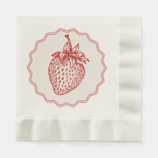 Guardanapo De Papel Strawberry (Frente)