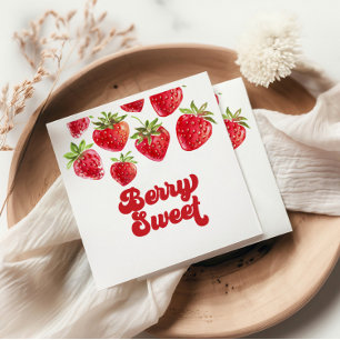 Guardanapo De Papel Strawberry Berry Sweet Birthday