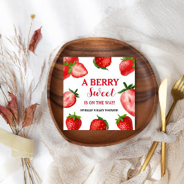 Guardanapo De Papel Strawberry Berry Sweet Chá de fraldas a caminho