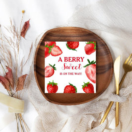 Guardanapo De Papel Strawberry Berry Sweet Chá de fraldas a caminho