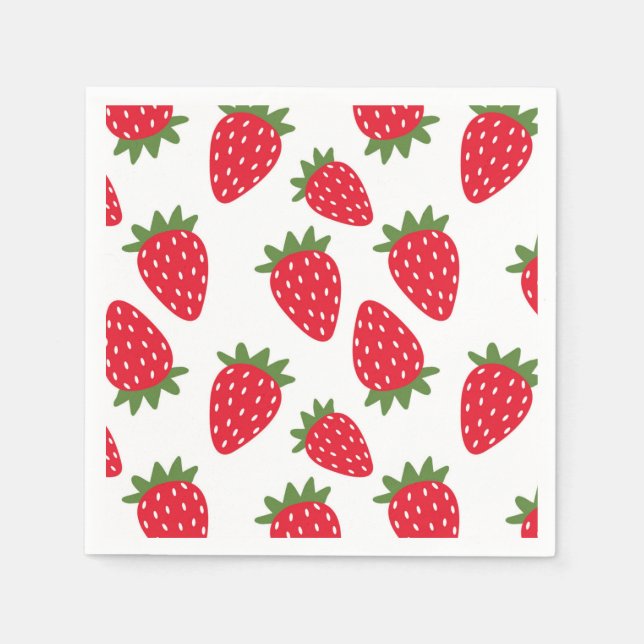 Guardanapo De Papel Strawberry Napkins (Frente)